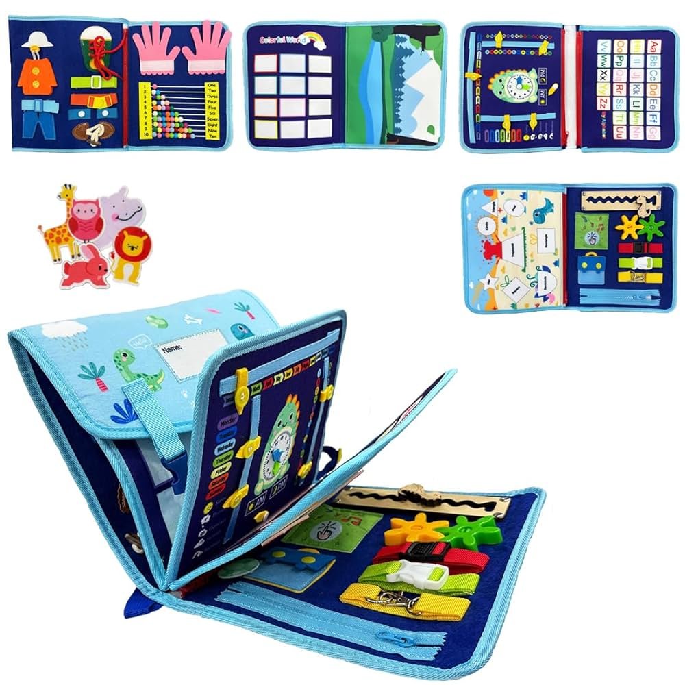 Busy Board Activity Binder – Interactive Learning Toy