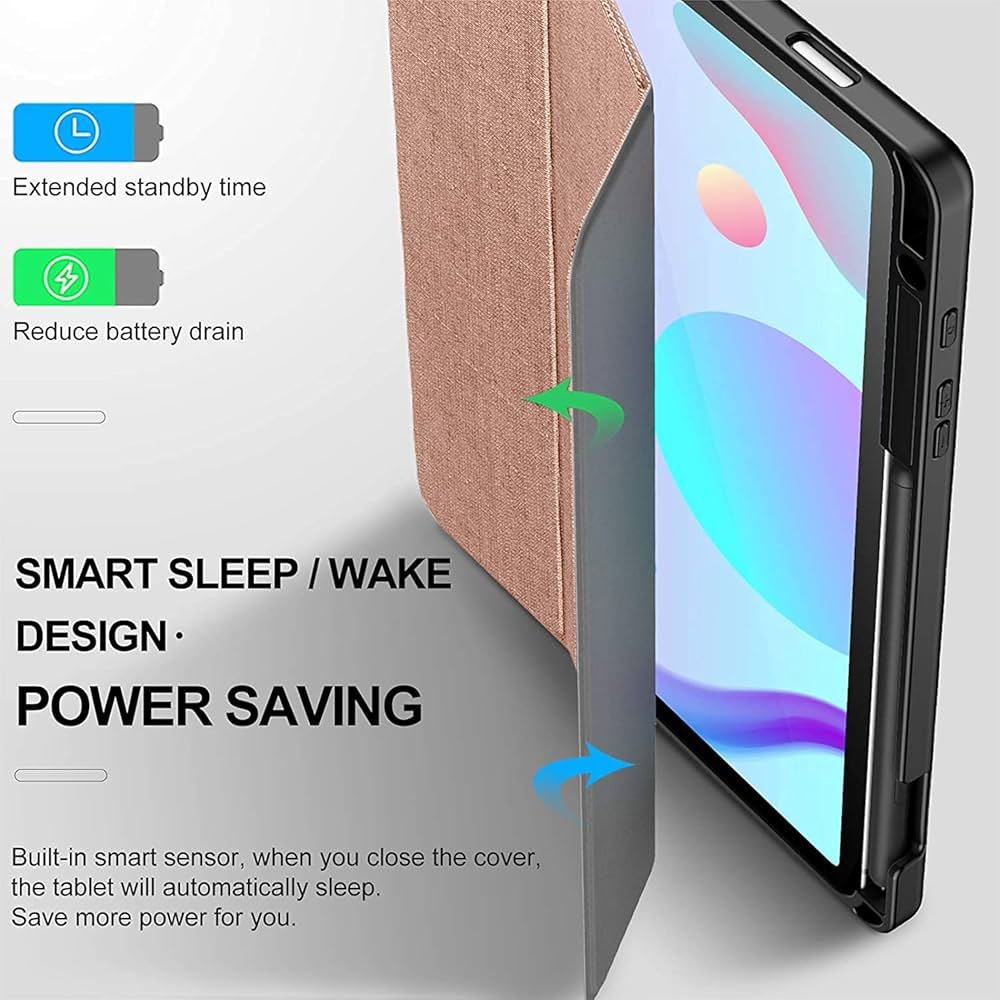 Case for Samsung Galaxy Tab S6 Lite 10.4" (SM-P610/P615 2020) | Ultra Slim Magnetic Stand Cover with Auto Sleep/Wake – Rose Gold