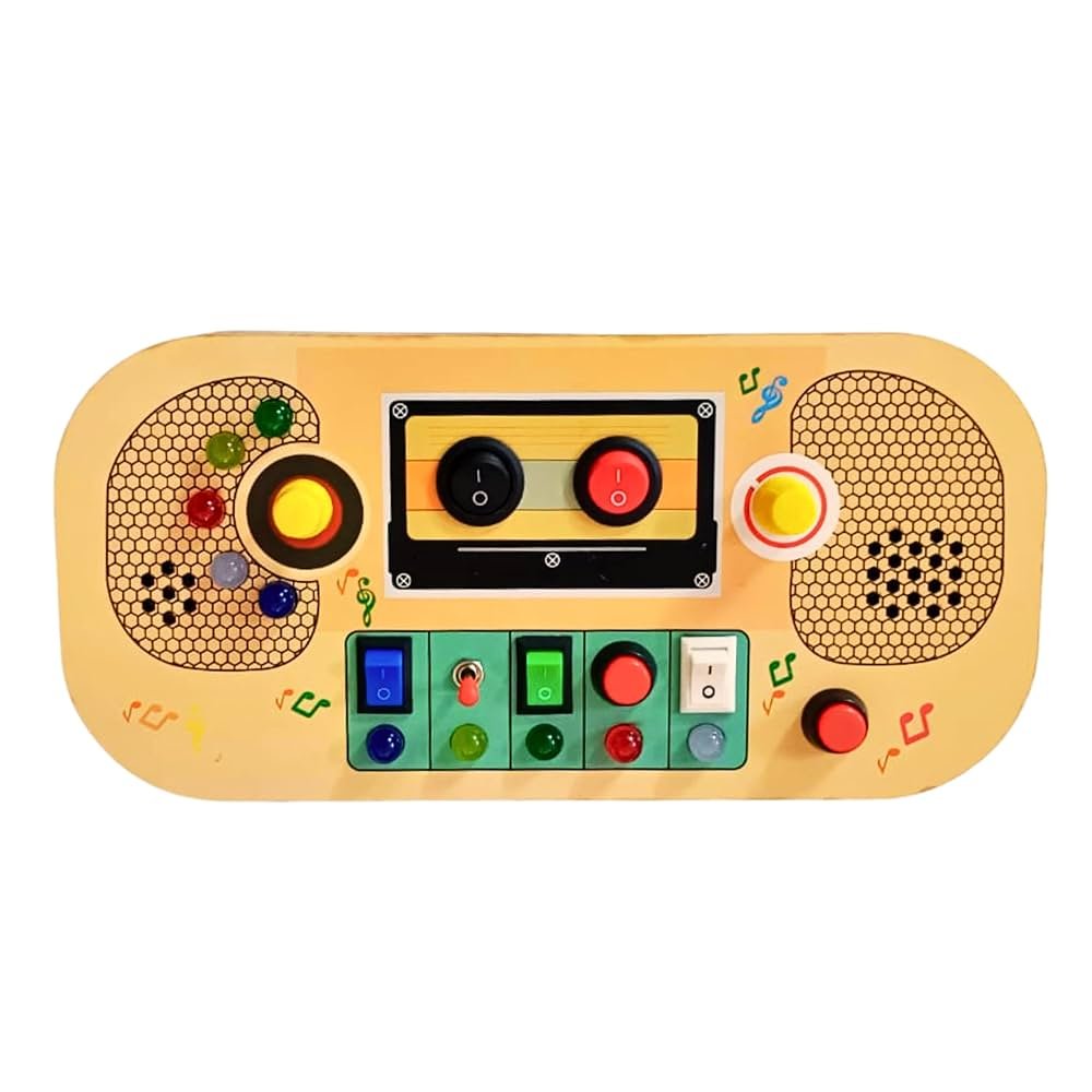 Montessori Wooden Busy Board – Interactive Learning Toy