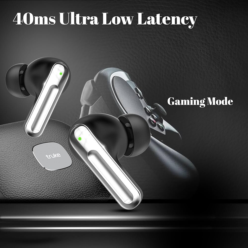 True Wireless In-Ear Earbuds with 24-Bit Lossless Spatial Audio, 70H Playtime, Fast Charging & 4-Mic ENC (Charcoal Black)