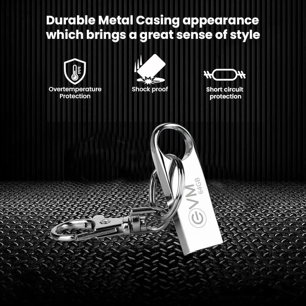 USB 2.0 64GB Metal Flash Drive