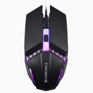 PHERO Wired Gaming Mouse – 4 Buttons, Up to 1600 DPI, Rainbow LED Lights, High Precision, Plug & Play