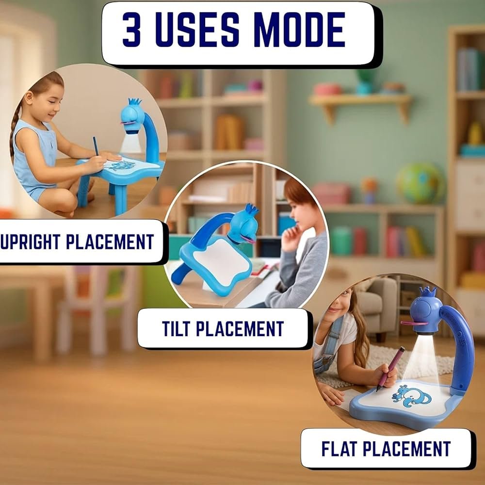 Drawing Projector Table Set Blue Led