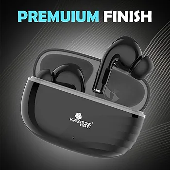 Wireless Bluetooth Earbuds with 30H Playtime, Touch Control & Type-C Fast Charging – TW01 (Black)