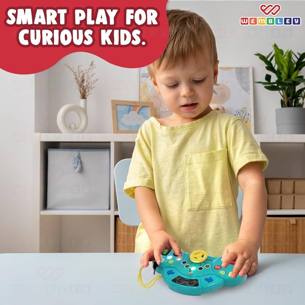 LED Light Busy Board for Kids – Steering Car Adventure Board