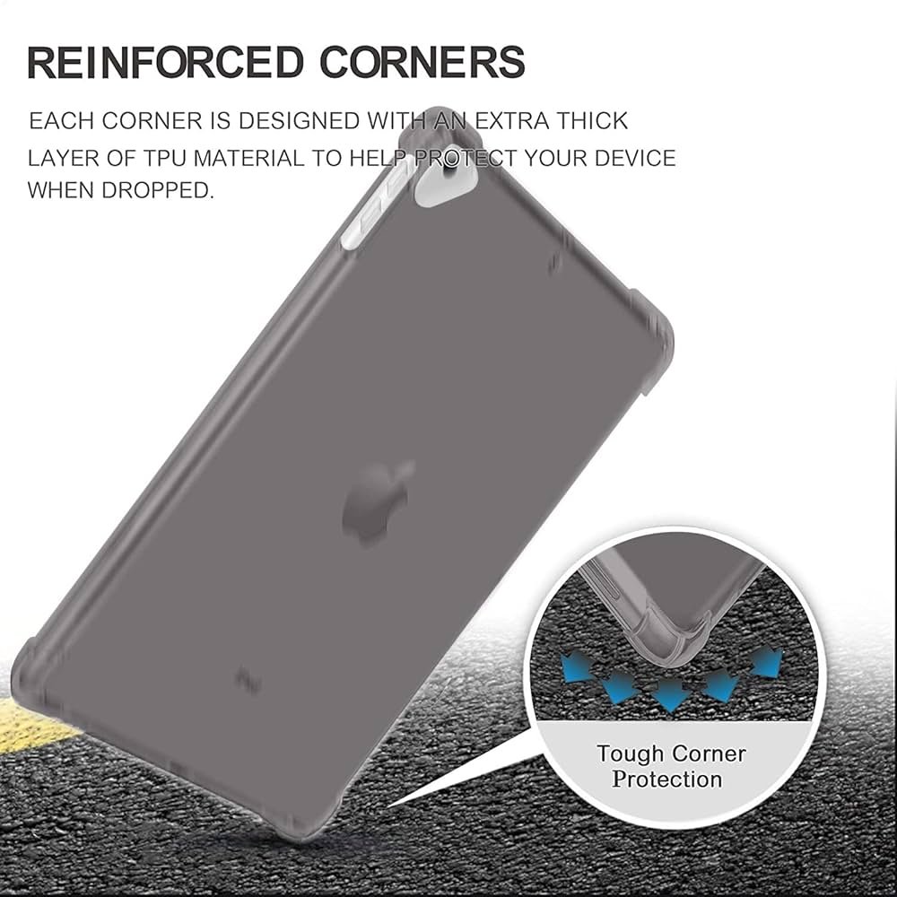 Apple New iPad 9.7 Inch (2018/2017) ShockProof Silicone Cover – Black