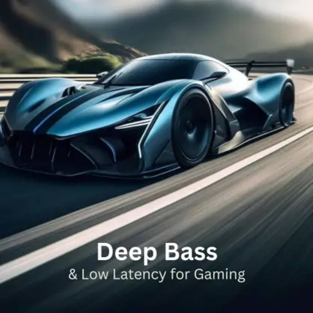 Bluetooth TWS Earbuds | Up to 60H Playtime | Dual Device Pairing | Fast Type-C Charging | Touch Controls | Deep Bass | Voice Assistant Support | IPX4 Sweat Resistant | True Wireless (Blue)