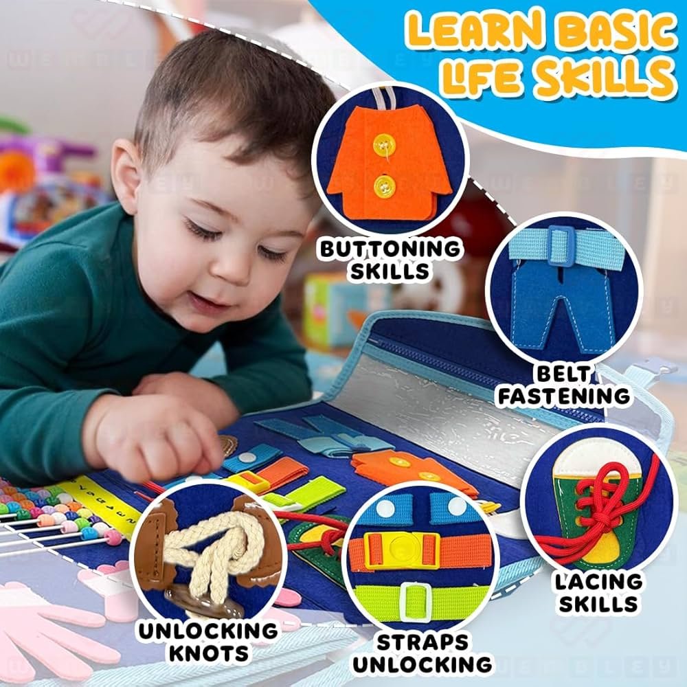 Busy Board Activity Binder – Interactive Learning Toy