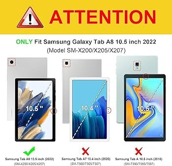 Slim Hybrid Case for Samsung Galaxy Tab A8 10.5 Inch (2022) – Ocean Color