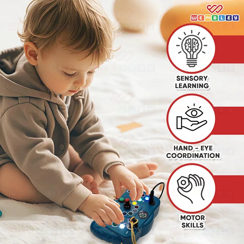 Busy Board Switch Light Game – Montessori Interactive Toy