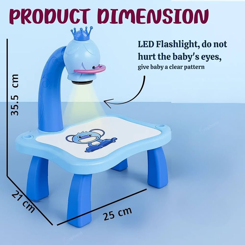 Drawing Projector Table Set Blue Led