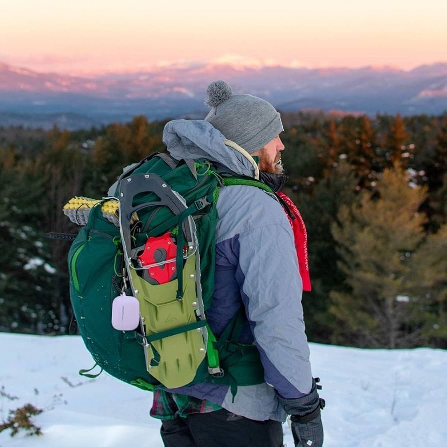 AirPods 4 Gen Case Cover with Keychain (Purple) | Cute Soft Silicone TPU Protective Case | Shockproof Full Body Cover Compatible with AirPods 4th Generation (2024)