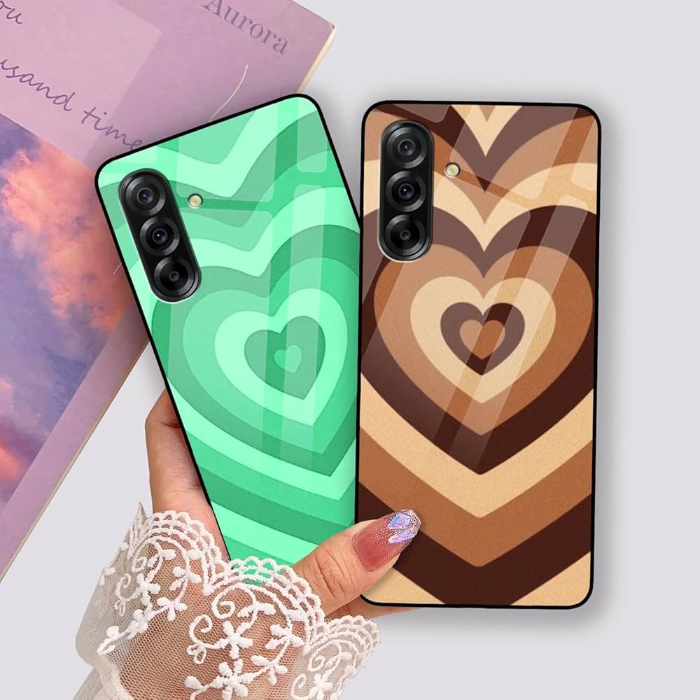 Back Cover Compatible with Samsung Galaxy A36 5G | Choco Heart Color Customized | Shockproof TPU Bumper with Camera Protection