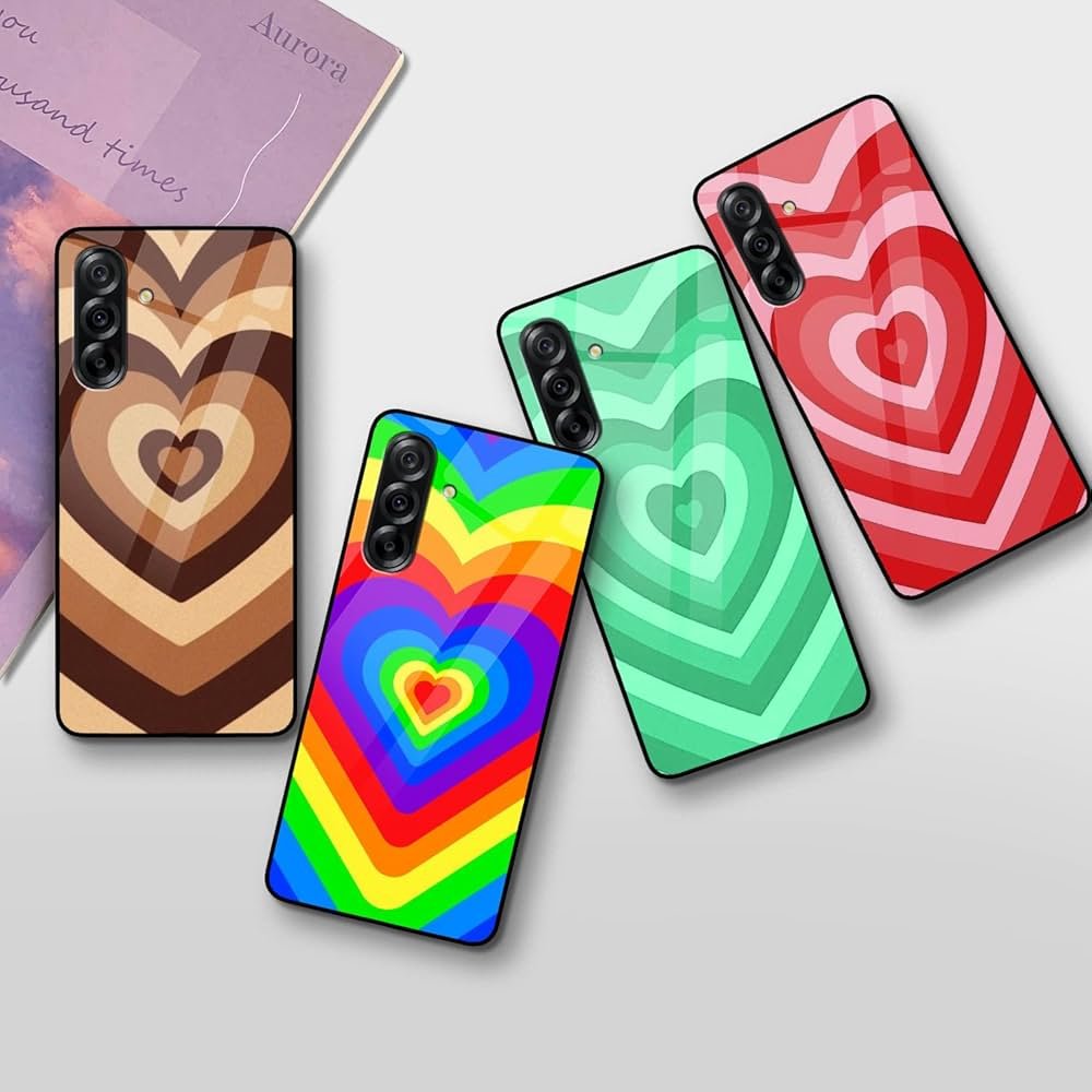Back Cover Compatible with Samsung Galaxy A36 5G | Choco Heart Color Customized | Shockproof TPU Bumper with Camera Protection