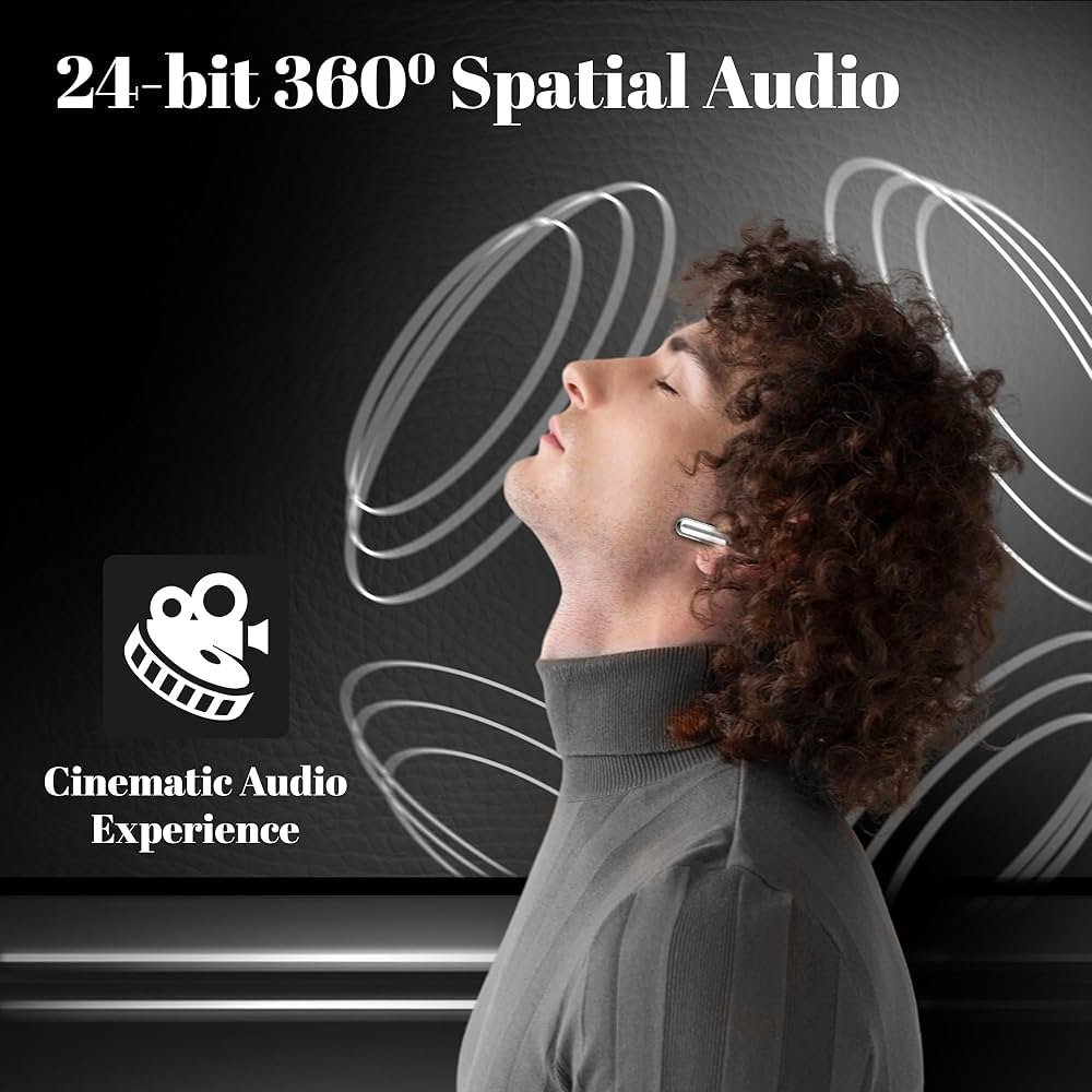 True Wireless In-Ear Earbuds with 24-Bit Lossless Spatial Audio, 70H Playtime, Fast Charging & 4-Mic ENC (Charcoal Black)