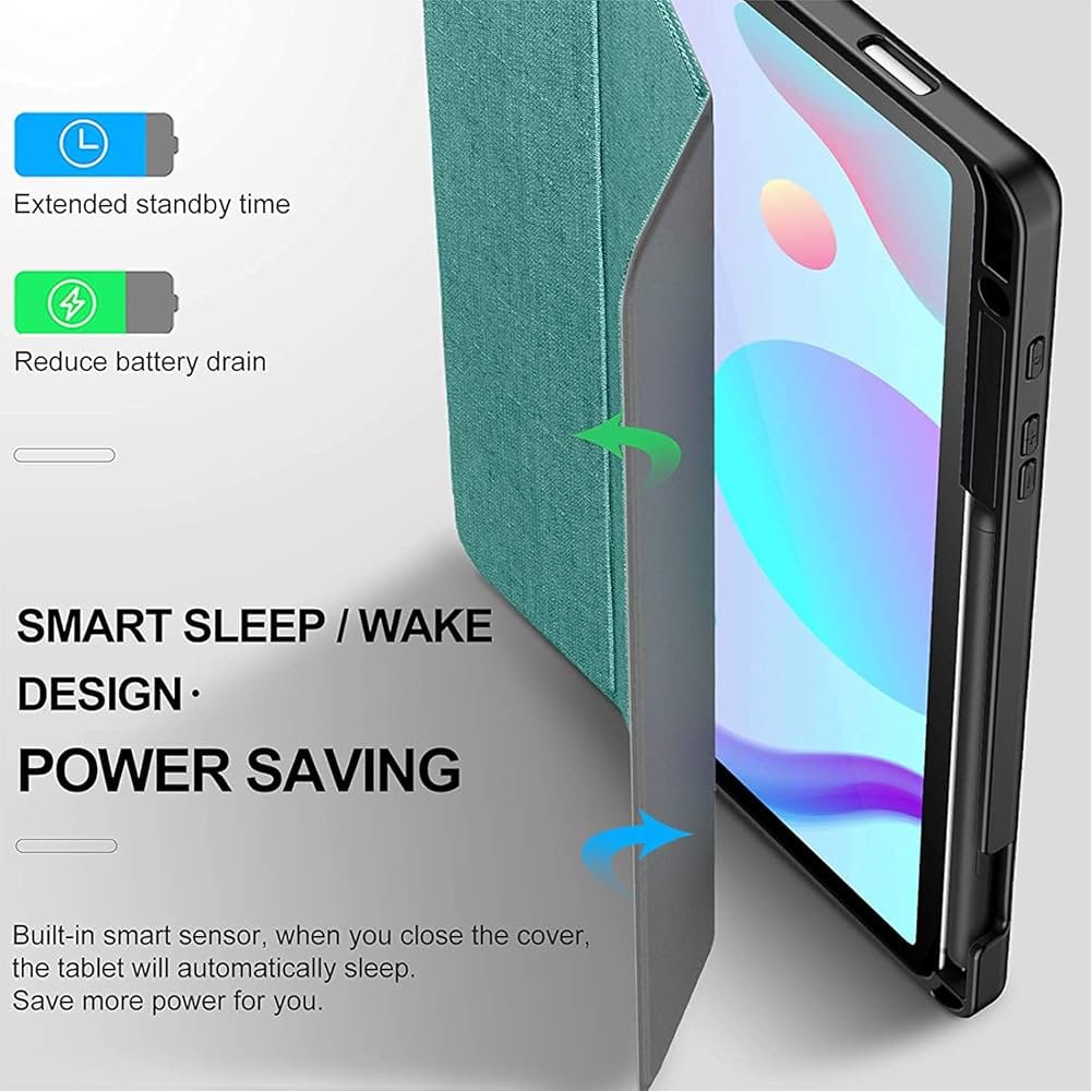 Case for Samsung Galaxy Tab S6 Lite 10.4" (SM-P610/P615 2020) | Ultra Slim Magnetic Stand Cover with Auto Sleep/Wake – Lake Blue