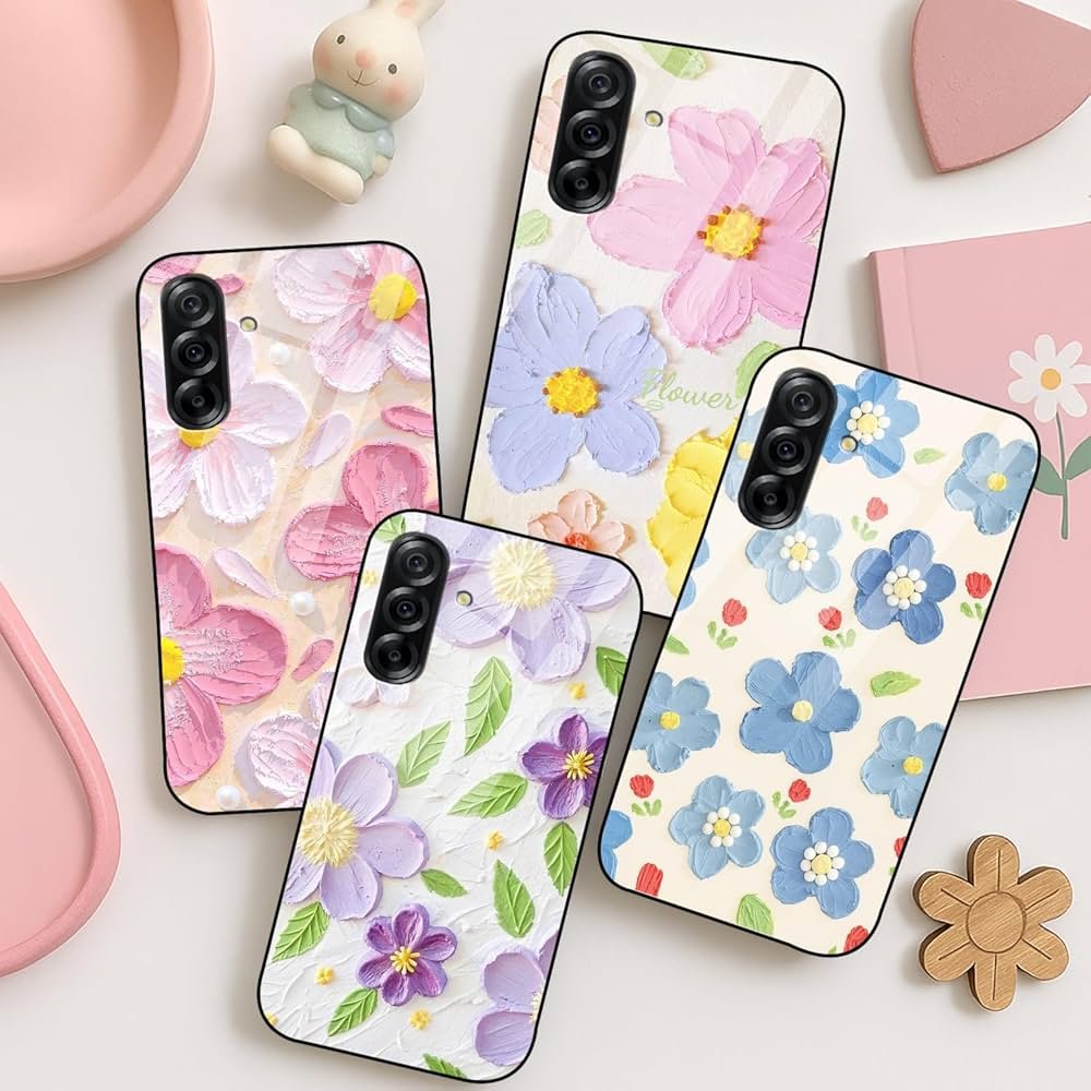 Back Cover Compatible with Samsung A36 5G | Whisper of Petals Customized | Shockproof TPU Bumper with Camera Protection Back Cover Compatible with Samsung Galaxy A36 5G