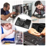 Multi-Fan Controller Hub with Speed Adjustment Knob | Supports 6 PWM Fans | SATA & DC 12V Input | Black Silicone Build