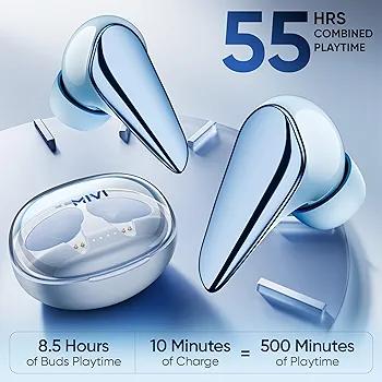 i7 True Wireless Earbuds – 3D Soundstage, High-Fidelity Drivers, Deep Bass, and Immersive Audio Experience (Sapphire Blue)