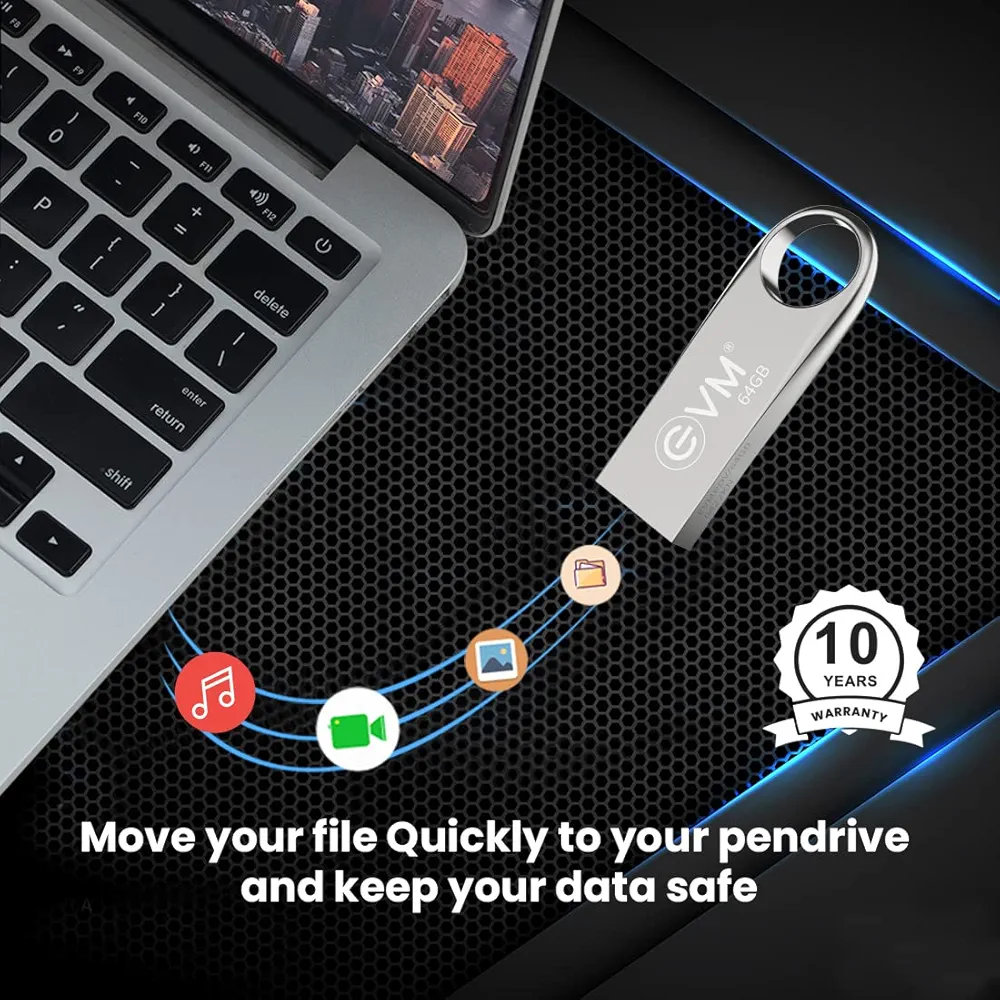 USB 2.0 64GB Metal Flash Drive