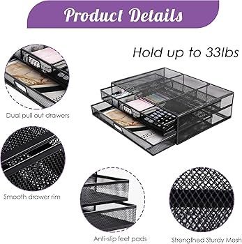 Monitor Stand Riser with Drawer