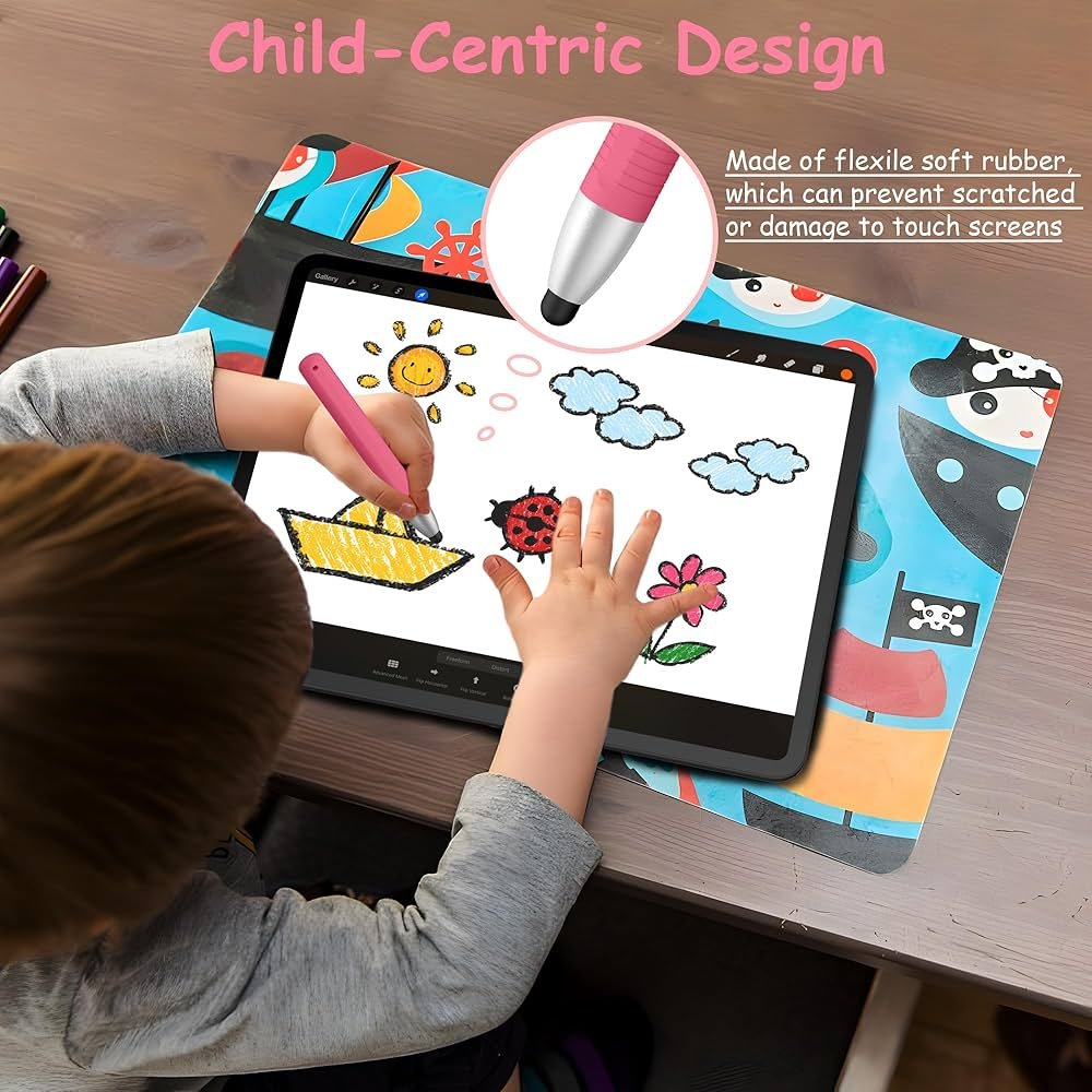 Kid Stylus Pens for Touch Screen Devices – Compatible with Amazon Fire Kids Tablets