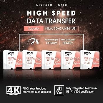 1TB Superior microSDXC UHS-I (U3), V30 4K A1