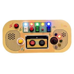 Montessori Wooden Busy Board – Interactive Learning Toy