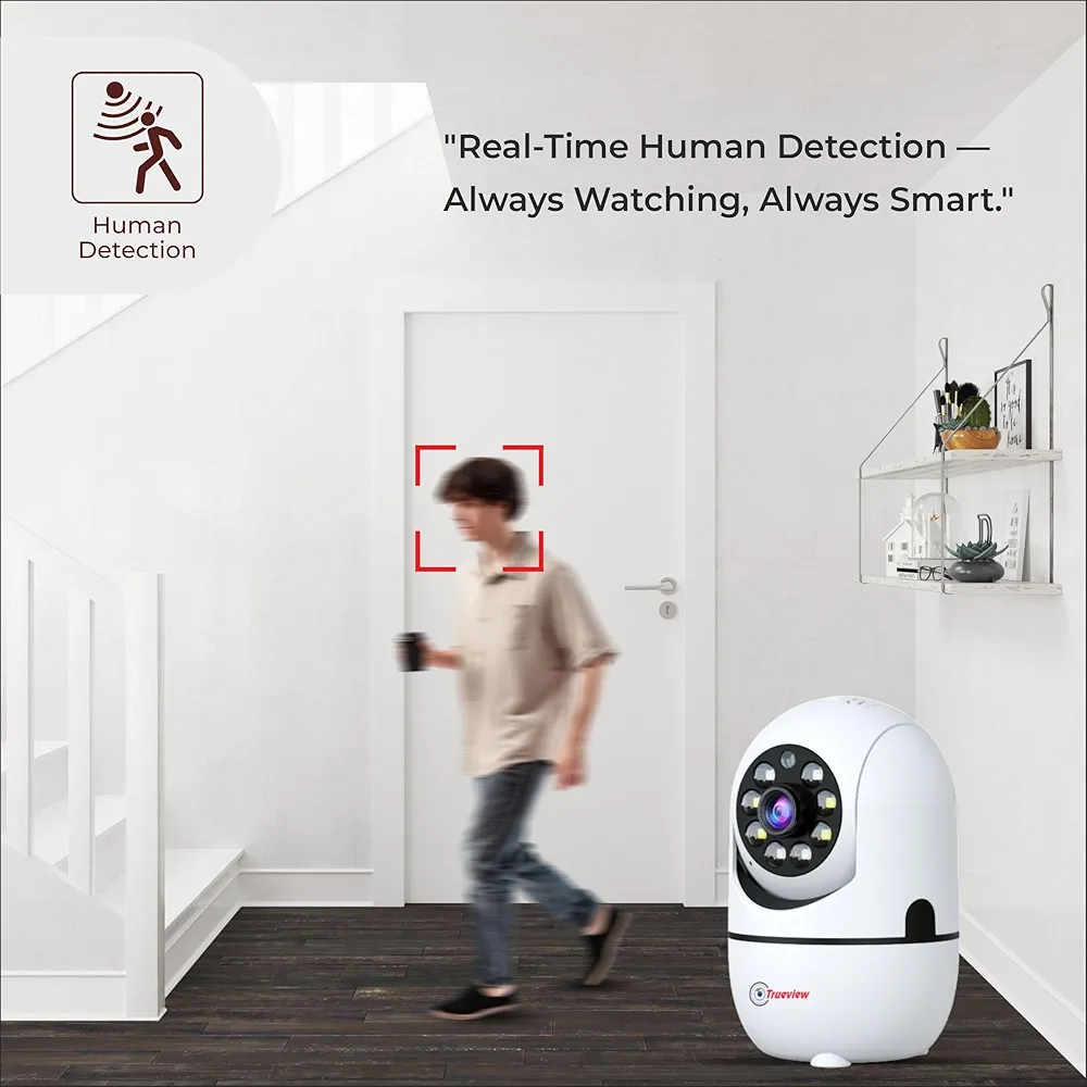 2MP Smart Wi-Fi CCTV Home Security Camera – Pan & Tilt 360°, Color Night Vision, 2-Way Talk, Motion Detect, SD Card & Cloud Support
