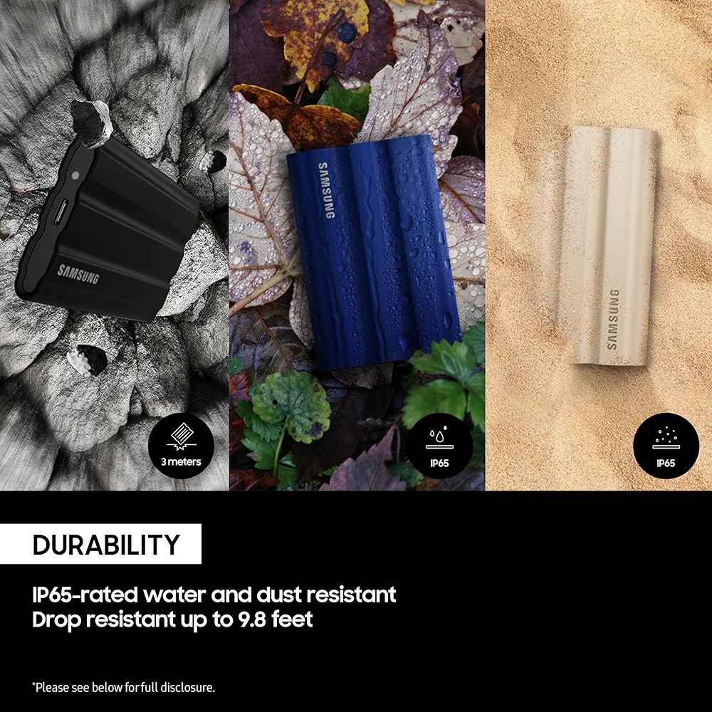 T7 Shield 1TB Portable SSD – USB 3.2, Rugged & Durable