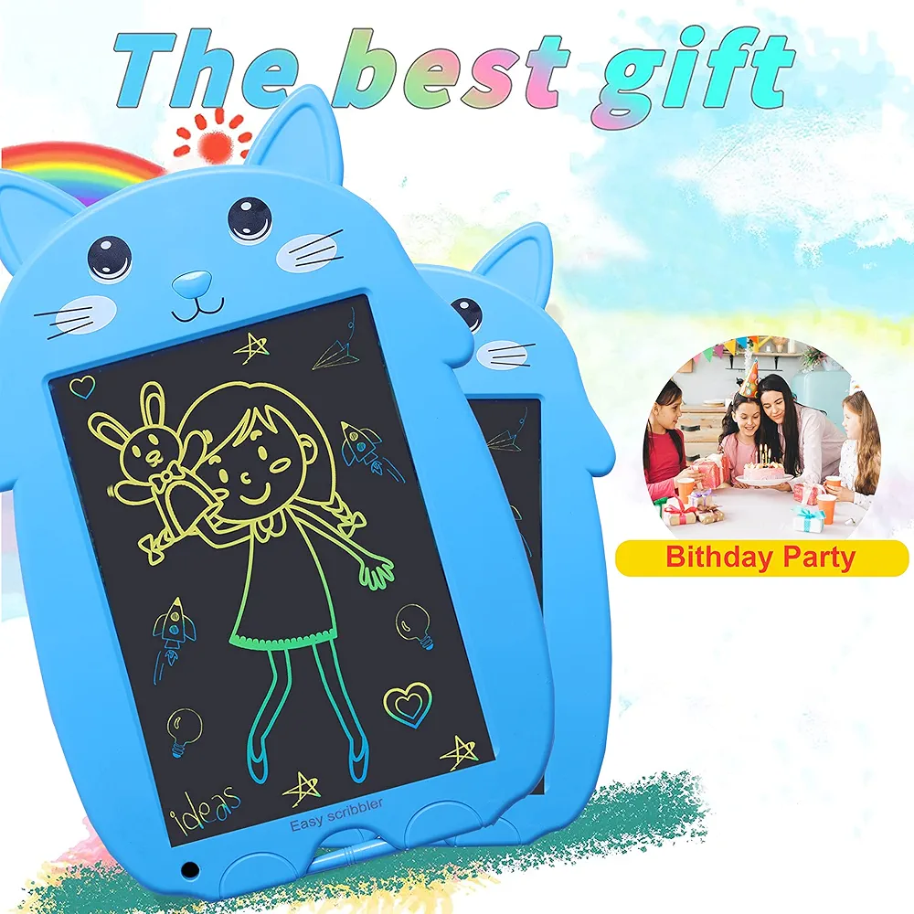 9 Inch LCD E-Writing Pad with Cat & Panda Design