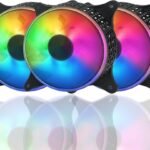 3 Pack RGB LED Series 120mm Case Fan For Pc