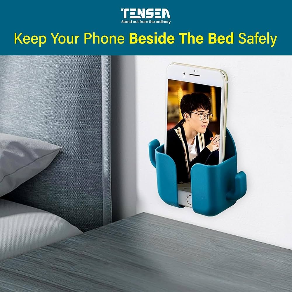 Pack of 4 Wall Mount Phone Holders – Classic ABS Design