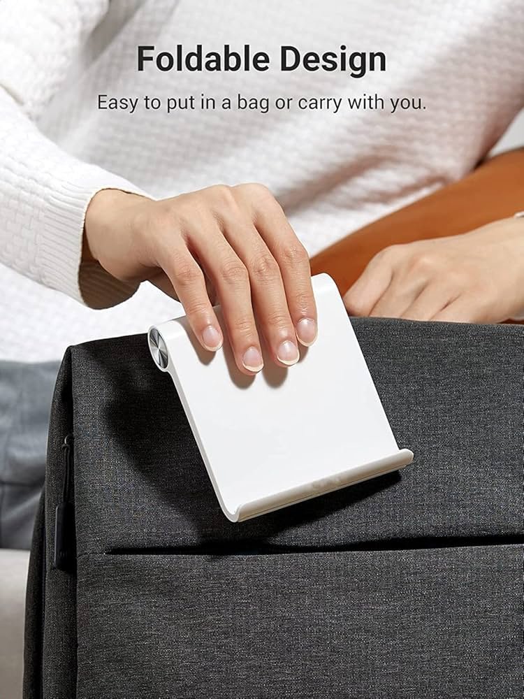 Multi-Angle Tablet & Mobile Stand Holder – White