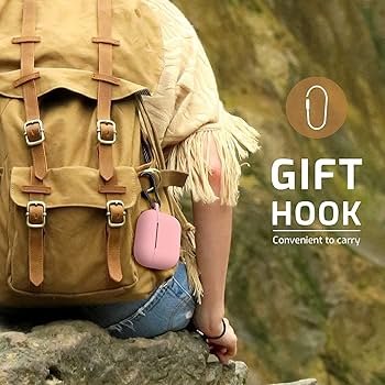 AirPods 4 Gen Case Cover with Keychain (Pink) | Cute Soft Silicone TPU Protective Case | Full Shockproof Skin Cover for AirPods 4th Generation (2024)