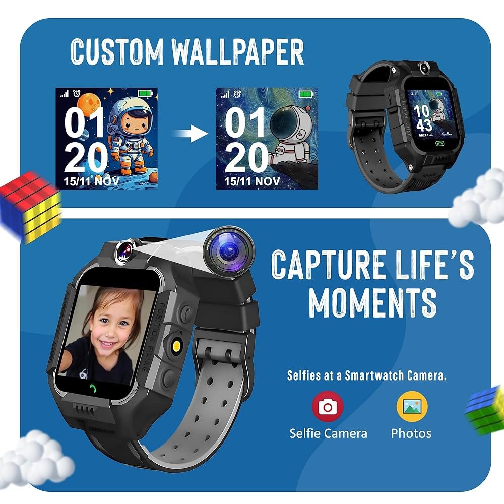 Kids Calling Smart Watch with GPS & Activity Tracker – 1.5" HD Display