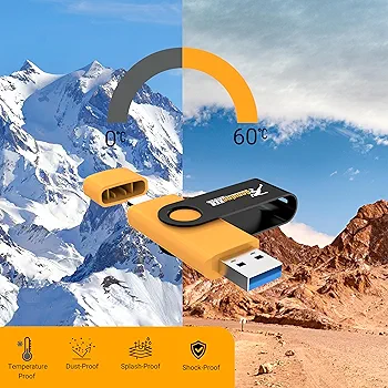 Premium 2-in-1 64GB USB-C & USB 3.0 Flash Drive