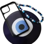 Evil Eye Phone Charm – Beaded Wrist Strap for Mobile, Decorative & Protective Accessory for Girls & Women