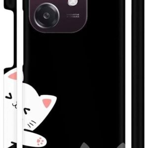 White Grey Kitties Designer Back Cover for Oppo A3 5G / Oppo A3x 5G