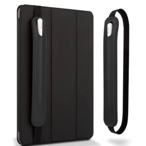 Pencil Cover for Apple Pencil 1st & 2nd Gen – Black Leather Sleeve