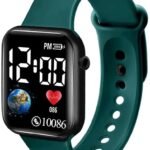 Luminous LED Display Fashionable Watch – Green Strap