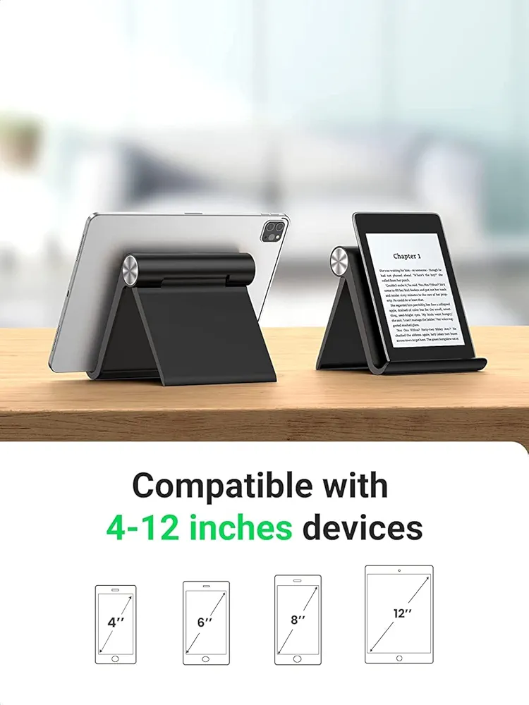 Multi-Angle Tablet & Mobile Stand Holder – Black