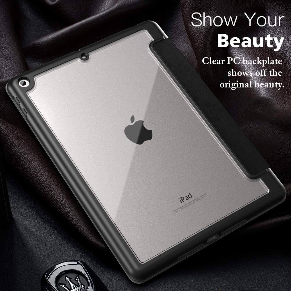 Smart Cover with Transparent Back for iPad 10.2 Inch (2021/2020/2019) – Composition Book Design