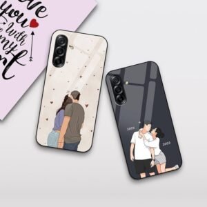 Back Cover Compatible with Samsung Galaxy A36 5G | Love Connection Couple Customized | Shockproof TPU Bumper with Camera Protection