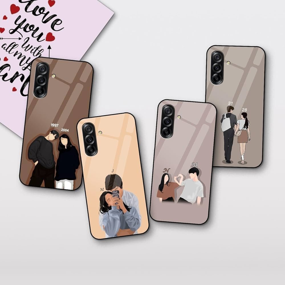 Back Cover Compatible with Samsung Galaxy A36 5G | Love Connection Couple Customized | Shockproof TPU Bumper with Camera Protection