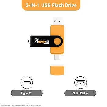 Premium 2-in-1 64GB USB-C & USB 3.0 Flash Drive