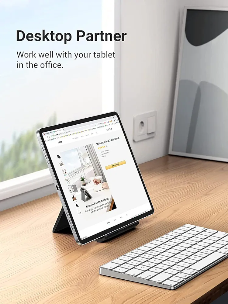 Multi-Angle Tablet & Mobile Stand Holder – Black