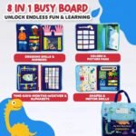 Busy Board Activity Binder – Interactive Montessori Toy