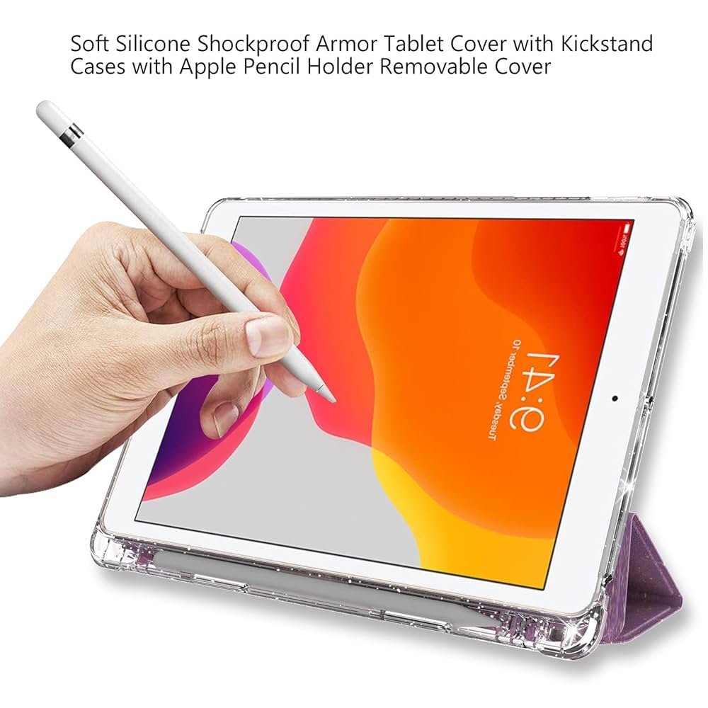 Flip Case Cover for iPad 10.2 Inch – Purple Marble