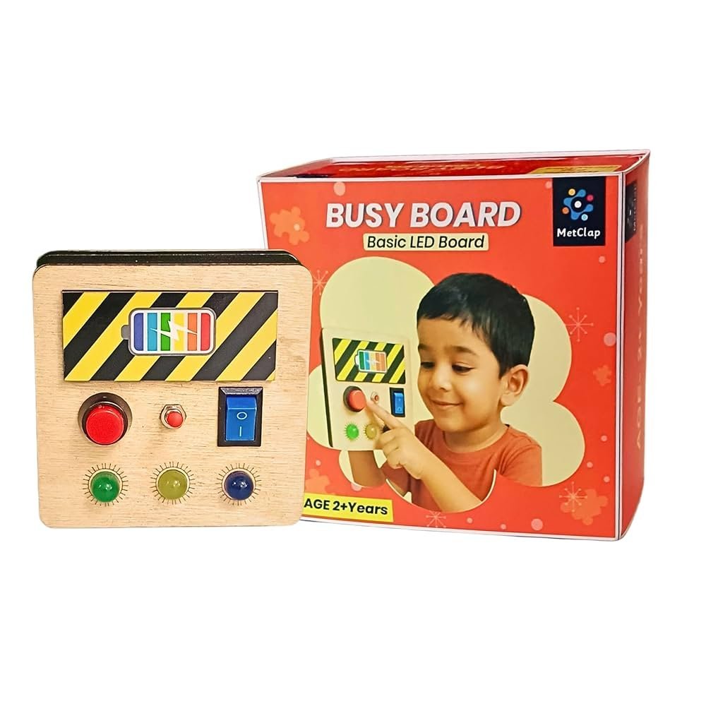 Wooden Busy Board for Toddlers – 1 to 3 Years
